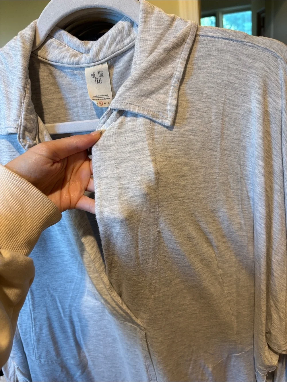 Free people cozy collared tee